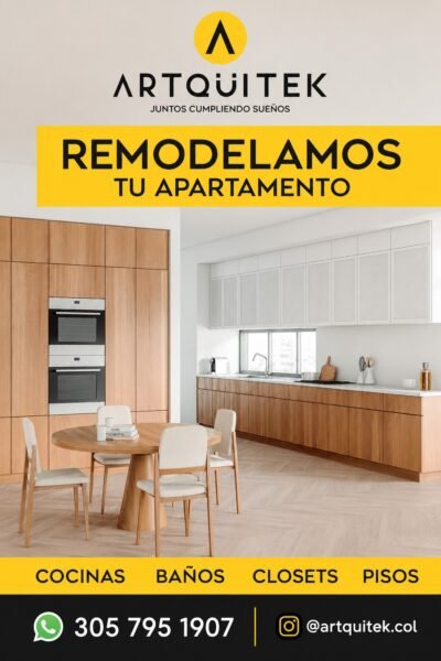 Remodelación de apartamentos Artquitek